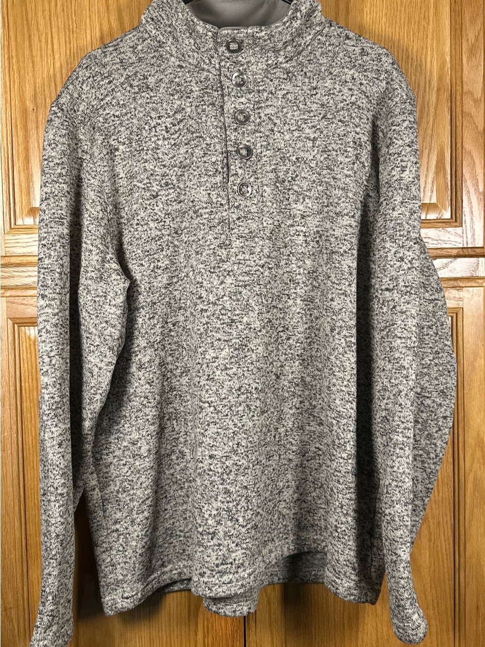 Red Head Brand Co Men's Gray Heather Button-Neck Sweater size XL